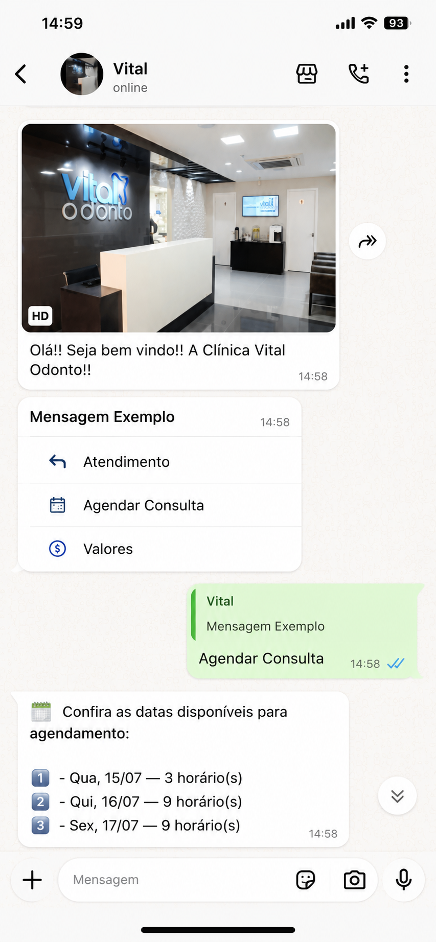 Atendimento automatizado para clínicas odontológicas